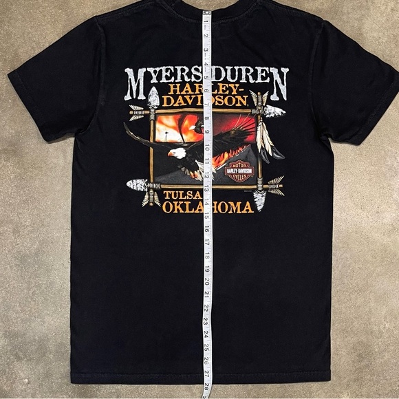Vintage Harley Davidson Graphic 2010 Biker Grunge T-shirt - Picture 9 of 10